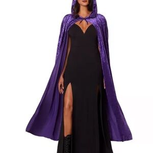 Purple Hooded Cape